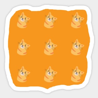 Cute cat pattern Sticker